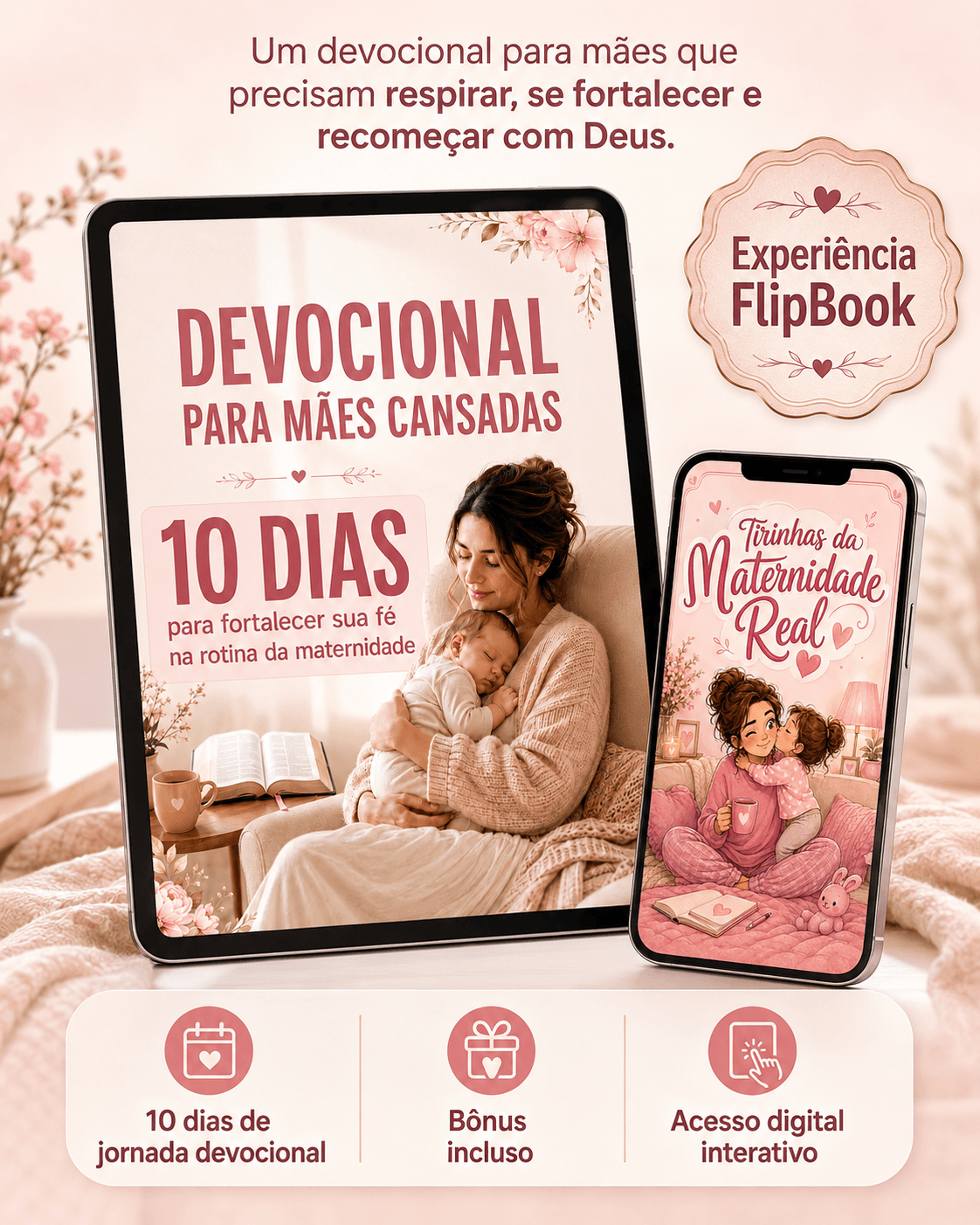 Devocional para Mães Cansadas + bônus Tirinhas da Maternidade Real