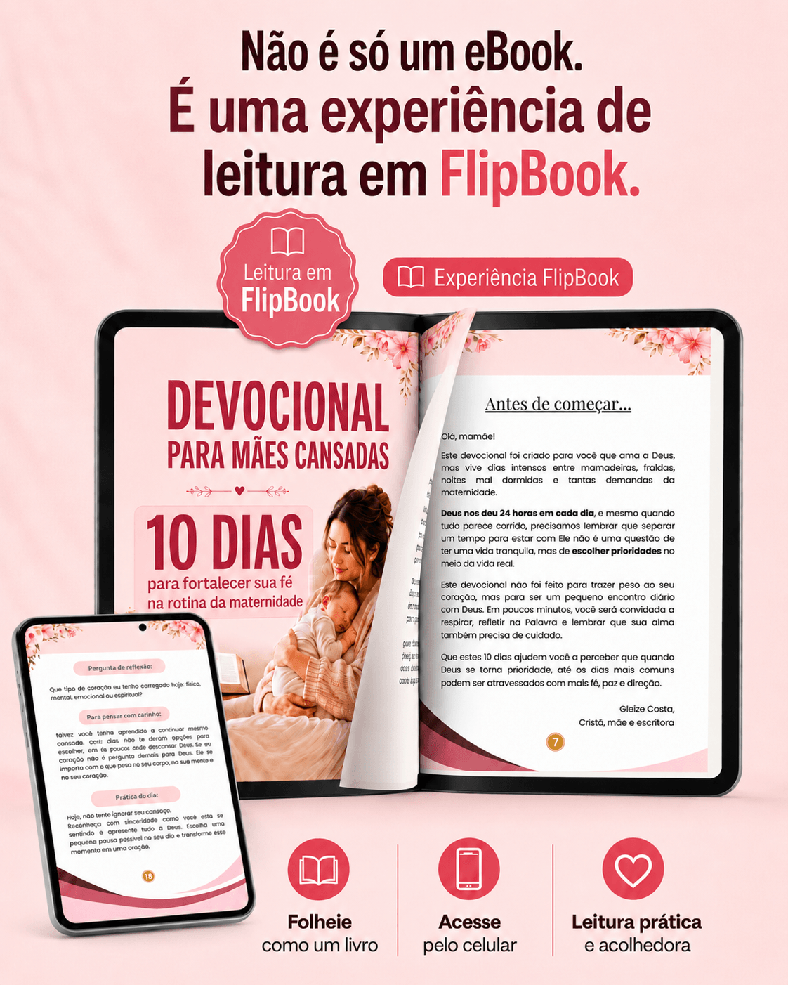 Experiência de leitura em FlipBook